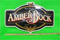 Michelob Amber Bock Metal Beer Sign