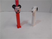 Vintage Mickey and Snoopy PEZ Dispensers