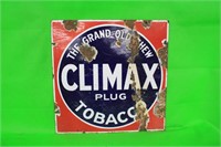 Climax Plug Tobacco Porcelain Sign,
