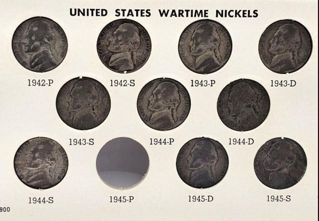 United States War Time Nickels