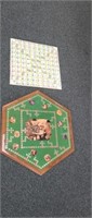 2 custom-made game boards - Sequence & Rummy