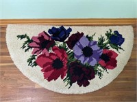 Have circle floral shed rug 54” x 27”