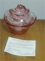 The covered rose serving bowl