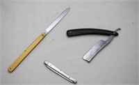 Schrade ivory handled fruit knife, sm simulated MO