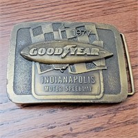 1977 Goodyear Blimp Indianapolis 500 Belt Buckle