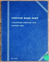 1941- LINCOLN HEAD CENT BOOK W/ APPROX 60 COINS