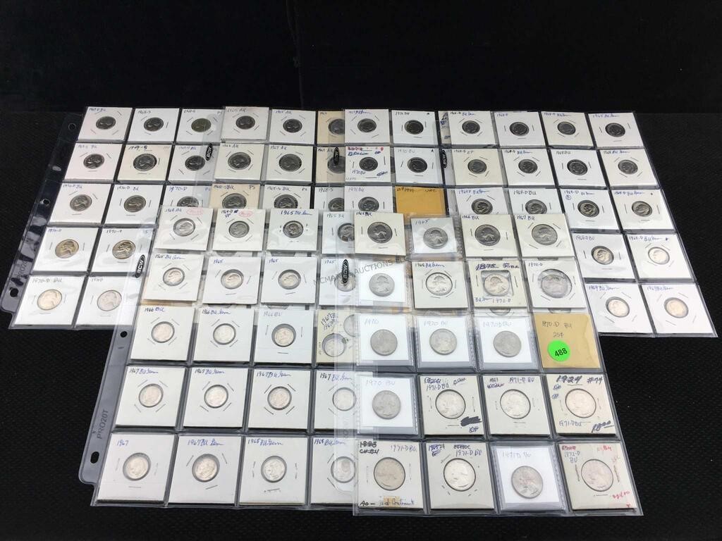 Approx. 120 US Coins Unc., Proof - Some Silver