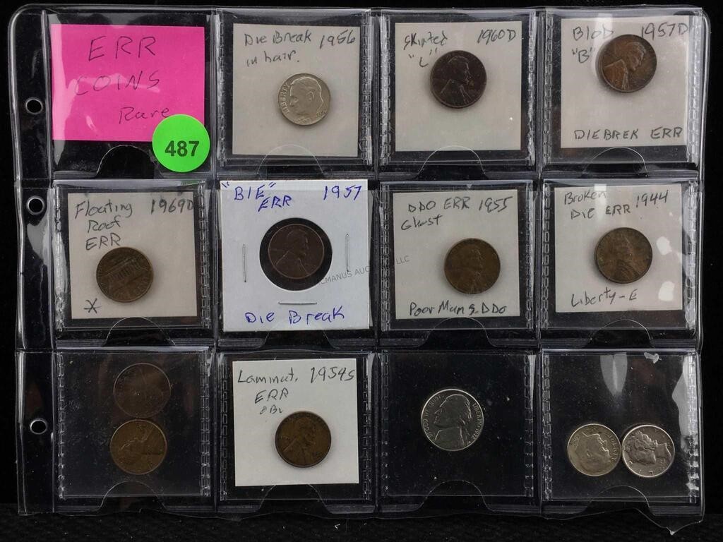 US Mint Error Coins - Some Silver