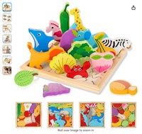3D Multi-Themed Wooden Puzzles for Kids