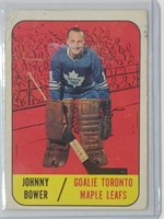 1967-68 Topps Johnny Bower Card