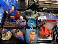 Superman collectibles.