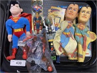 Superman & Batman collectibles.