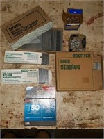 Assorted Bostich Brads/Staples & More