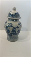 Clay/Stoneware Vintage Asian Ginger Jar 11”