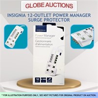 INSIGNIA 12-OUTLET POWER MANAGER SURGE PROTECTOR
