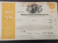 Stock certificate