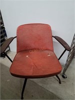 MCM Orange Swivel Chair
