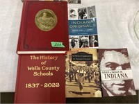 History of Wells County Books , Assorted Indiana