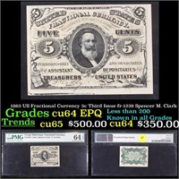 1863 US Fractional Currency 5c Third Issue fr-1239