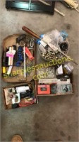 T-handle, hex kit, saw, assorted hardware