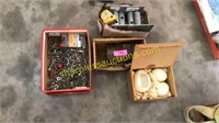 Base plates, box of nails, screws, decor eggs,