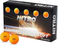 Orange Nitro Golf Balls x2