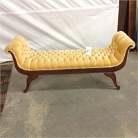 Gold Tuffted bench