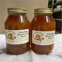 2 Jars Ozark Pure Raw Wildflower Honey