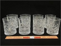 QUALITY SET OF CRYSTAL DRINKING GLASSES