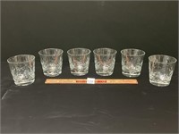 BEAUTIFFUL CRYSTAL DRINKING GLASSES