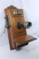 Antique Kellogg Hand-Crank Telephone