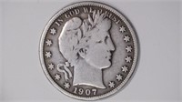 1907-S Liberty Head Barber Half Dollar