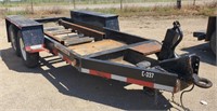 2005 MGS 11' Flatbed Equipment Trailer Tandem axle