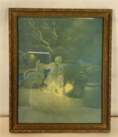 Maxfield Parrish print “Cassie in the cave of 40