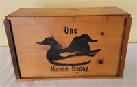 Mason Decoy Wood Box