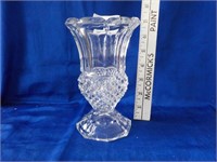 7" Flint glass vase