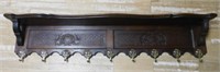 Well Carved Louis XV Style Oak Wall Rack.