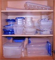 Several Lock & Lock food storage containers with