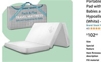 Pack and Play Mattress Pad -Trifold Portable