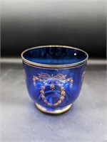 Vintage Cobalt Blue & Gold Trim Bowl