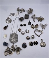 Assortment of Vintage Sterling Jewelry