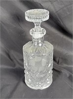 Cut Glass Whiskey Decanter