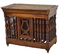 FRENCH CARVED WALNUT PANETIERE/ BREAD SAFE
