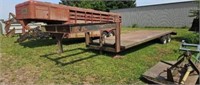 Homemade 24' GN trailer with steel floor & tail