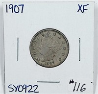 1907  Liberty Nickel   XF