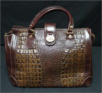 Brahmin Crocodile Leather Hand Bag