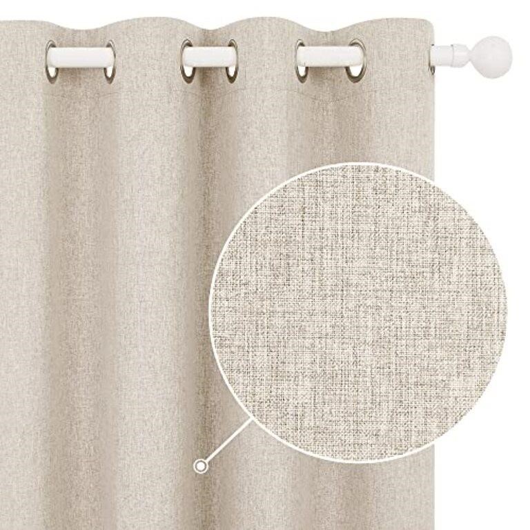 Deconovo 100% Blackout Curtains for Bedroom,