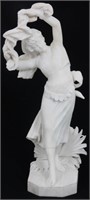 F. Vichi Marble Gypsy Dancer Sculpture