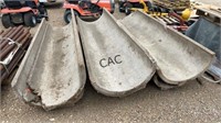 Lot of 6 Concrete Feed Troughs
