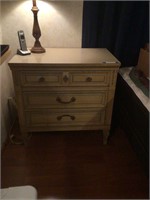 Dixie Brand Bed Side Table w/3 Drawers